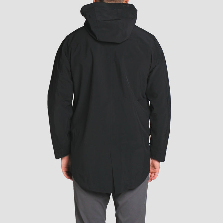 Avalon 3-Layer Waterproof Rain Jacket Black