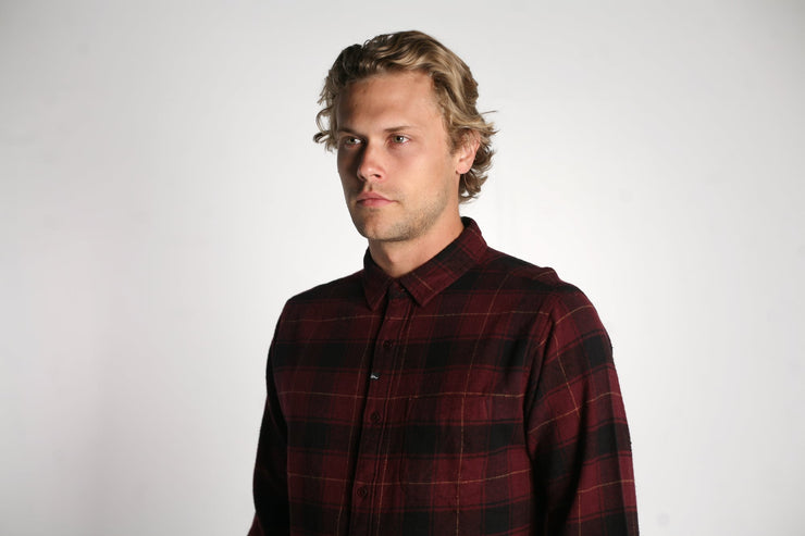 Claxton Flannel Oxblood