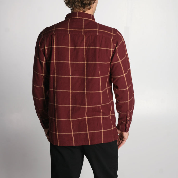 Claxton Flannel Red Mahogany