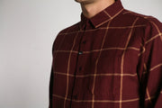 Claxton Flannel Red Mahogany