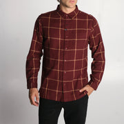 Claxton Flannel Red Mahogany