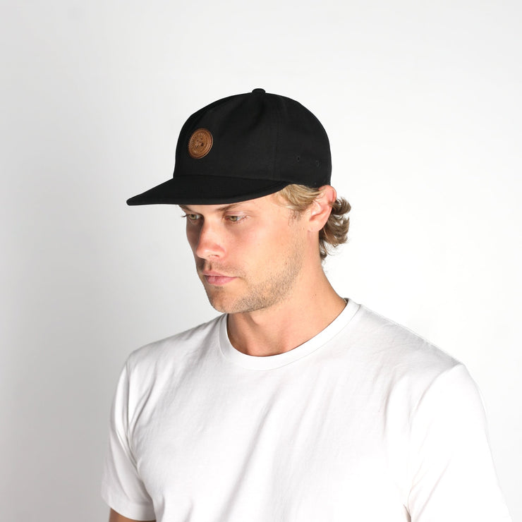 Harstine Snapback Hat Black