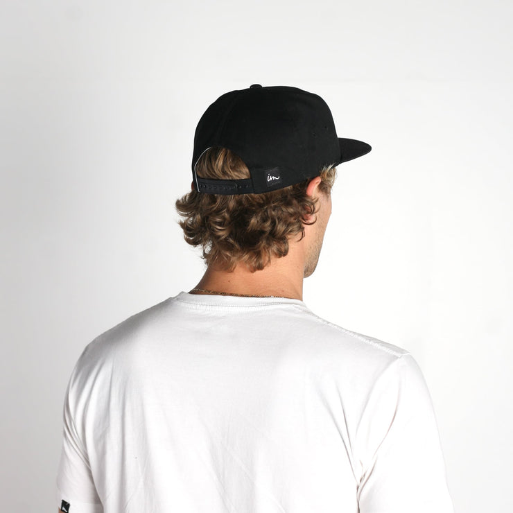 Islander Snapback Hat Black