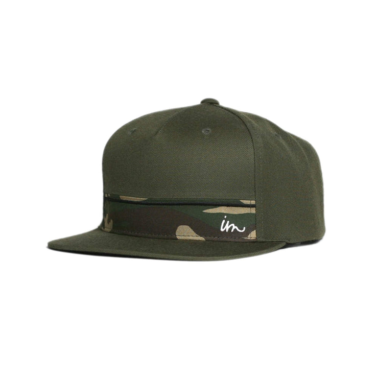Journey Snapback Hat Olive Camo