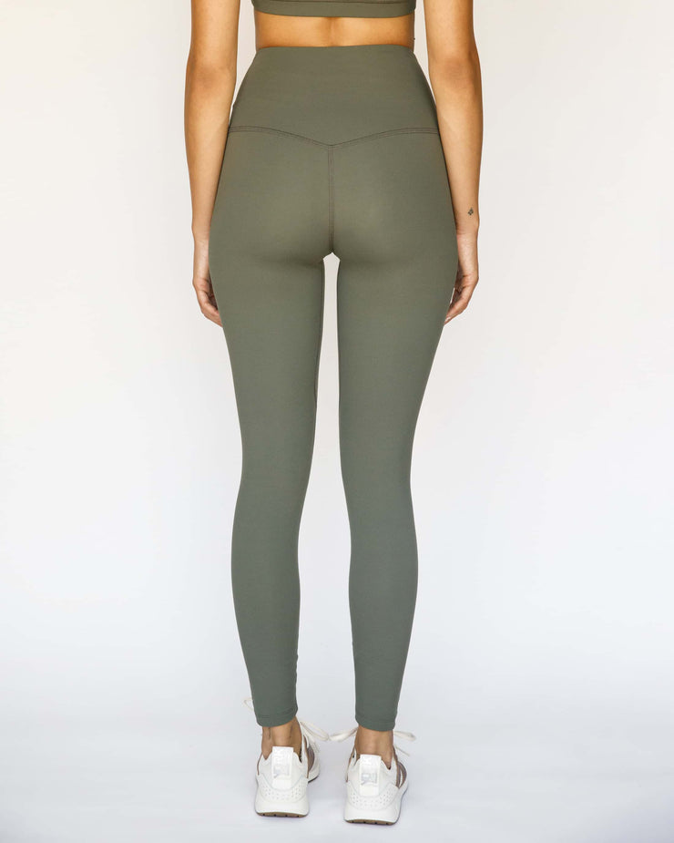 Solo 7/8 High Waisted Legging Olive