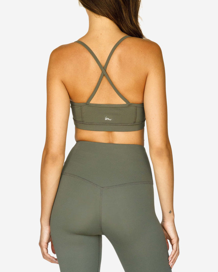 Solo 7/8 High Waisted Legging Olive