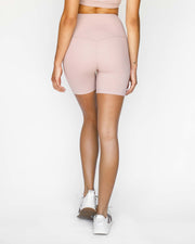 Solo High Waisted Biker Shorts Mauve