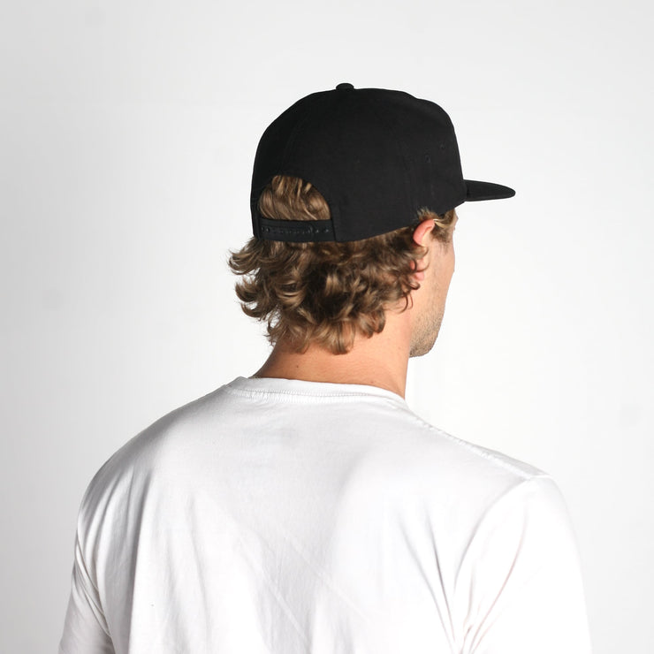 Timber Snapback Hat Black