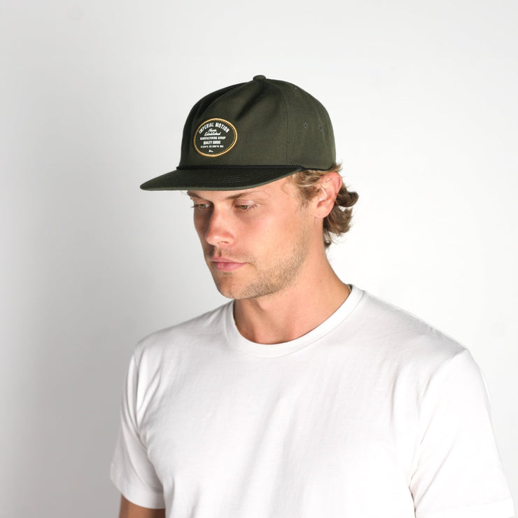 Timber Snapback Hat Olive