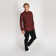 Claxton Flannel Red Mahogany