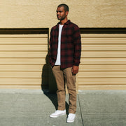 Claxton Flannel Oxblood