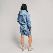 Loftloom Hoodie Indigo Smoke Tie Dye