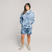 Loftloom Hoodie Indigo Smoke Tie Dye