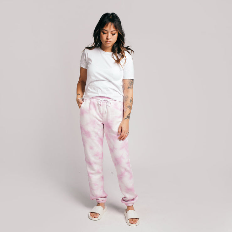 Loftloom Sweatpants Lilac Crystal Tie Dye