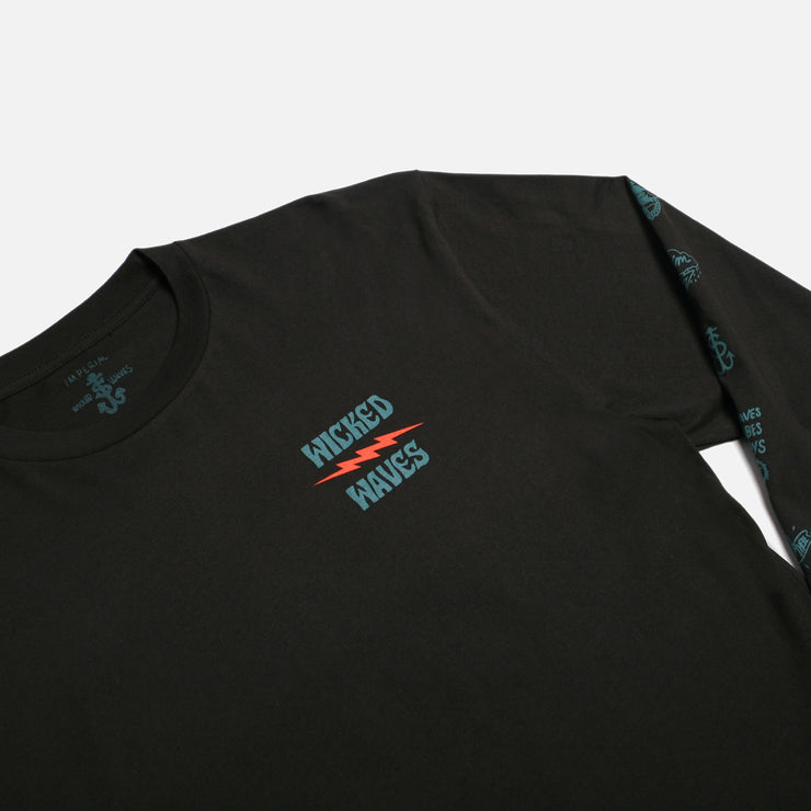 Wicked Waves Premium LS T-Shirt Black