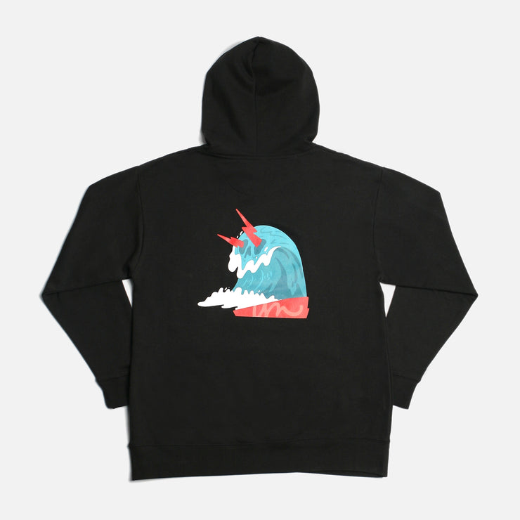 Wicked Waves Hoodie Black