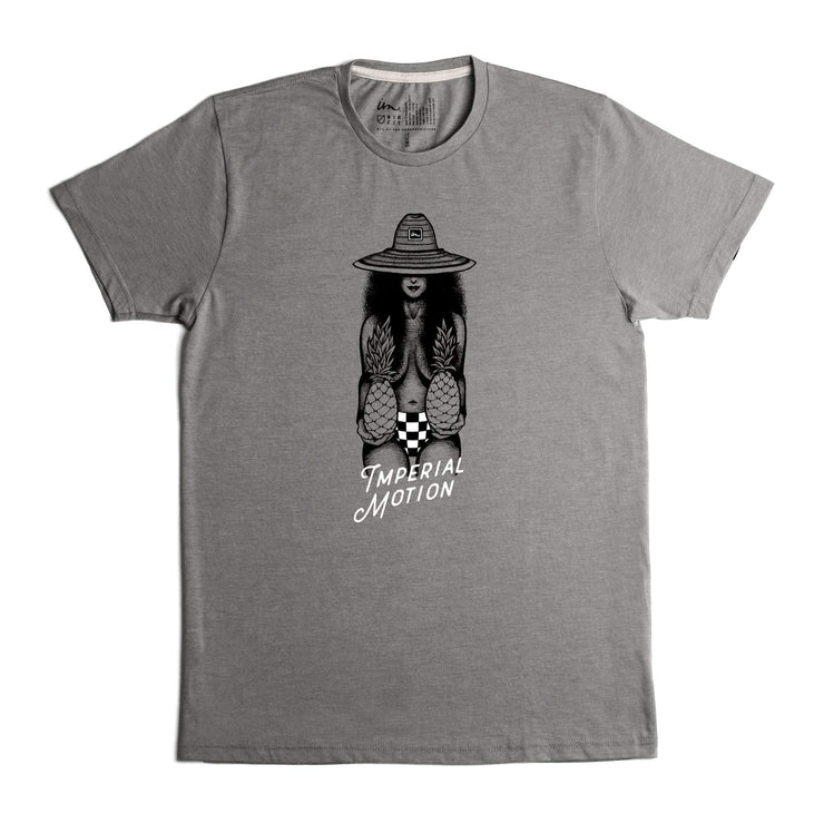 Pineapple Pin Up Premium T-Shirt Grey Heather Tri-Blend